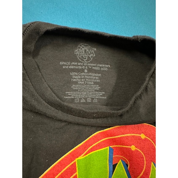 Space Jam Adult Graphic T Shirt Black Looney Tunes Characters Movie Size S - Picture 6 of 6